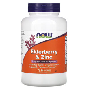 Now Foods – Elderberry & Zinc 90 Tabletas Sauco y Zinc