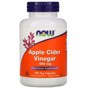 Now Foods – Apple Cider Vinegar 450mg 180 Veg Caps