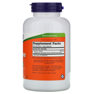 Now Foods – Cayenne 500mg 100caps