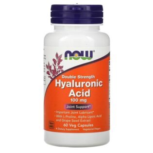 Acido Hialuronico 100 mg 60 Caps – Now Foods