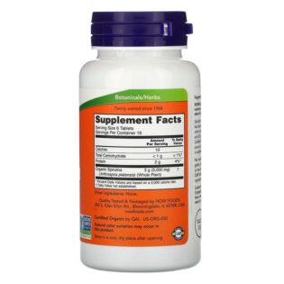 NOW Foods – Spirulina 500mg 100 Tabletas Espirulina