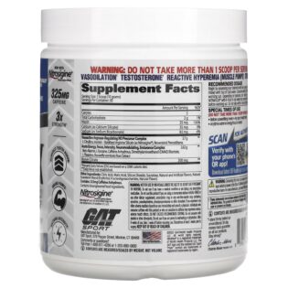 Gat Sport – Nitraflex 30Serv. Pre Entrenador Precursor de Testosterona