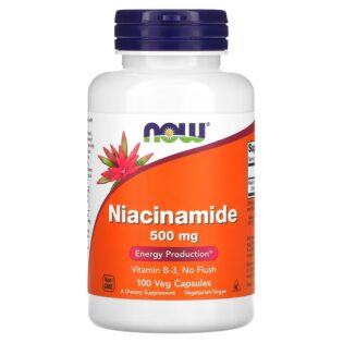 Now Foods – Niacin 500mg 100Caps Niacina B3