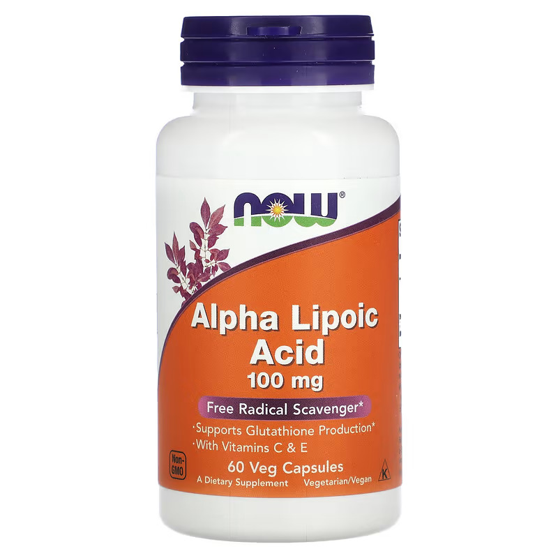 Now Foods – Alpha Lipoic Acid 100mg con vitamina C y E 60Veg Capsules