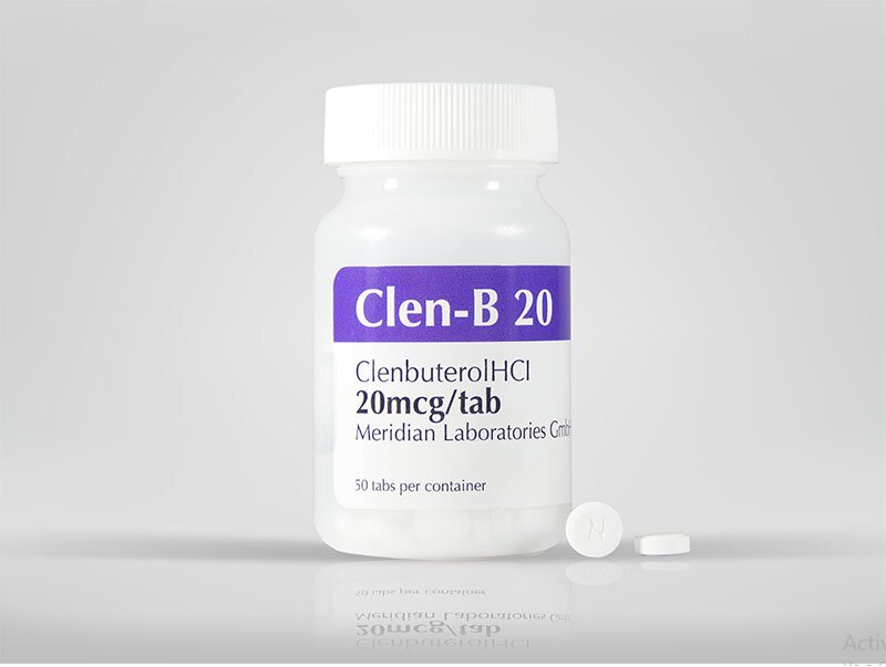 Meridian Laboratories – Clen-B 20 Clenbuterol, Clembuterol HCI 20mcg 50tabs