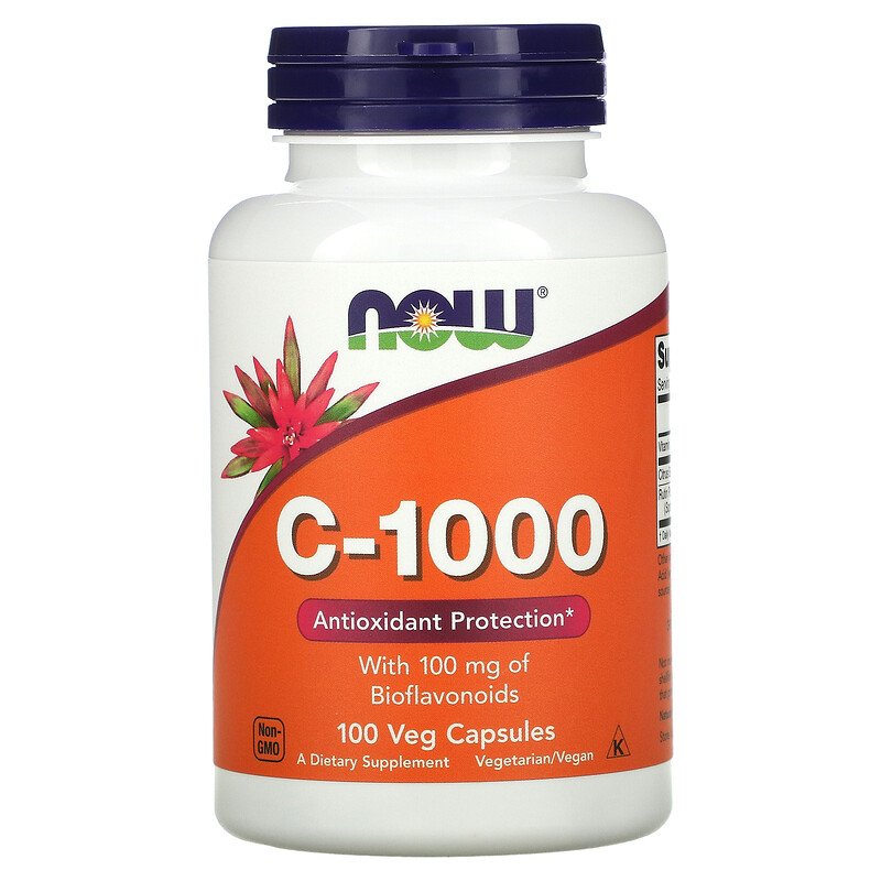 Now Foods - Vitamina C 1000mg 100VegCapsules