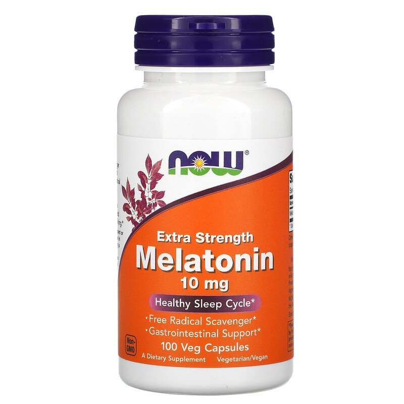 Now Foods - Melatonin Extra Strength 10mg 100VegCapsules