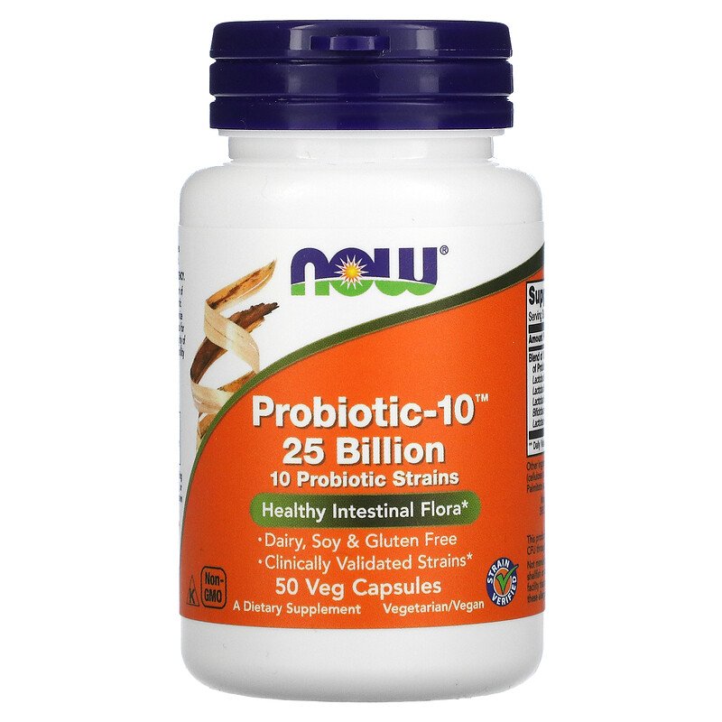 NOW Foods – Probióticos 25 Billion 50 Cápsulas Vegetales.
