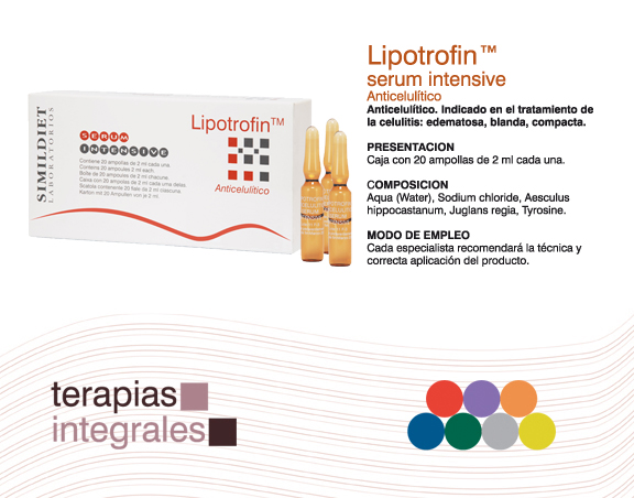 Simildiet Laboratorios – Lipotrofin Mesoterapia Anticelulitico 20 ampolletas de 2ml