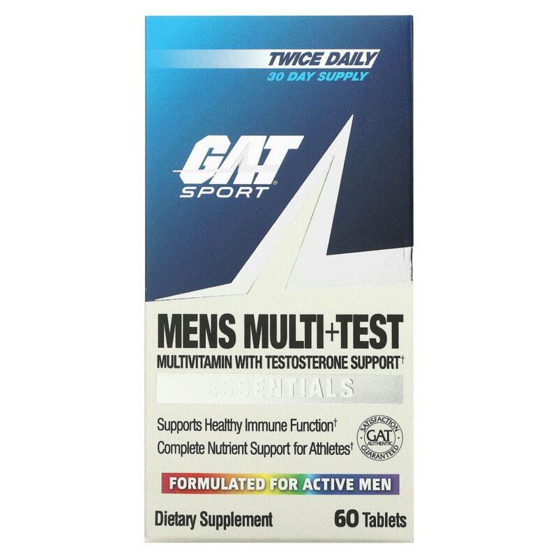 Gat Sport - Mens Multi+Test 60caps Multivitamínico Con Precursor de Testosterona