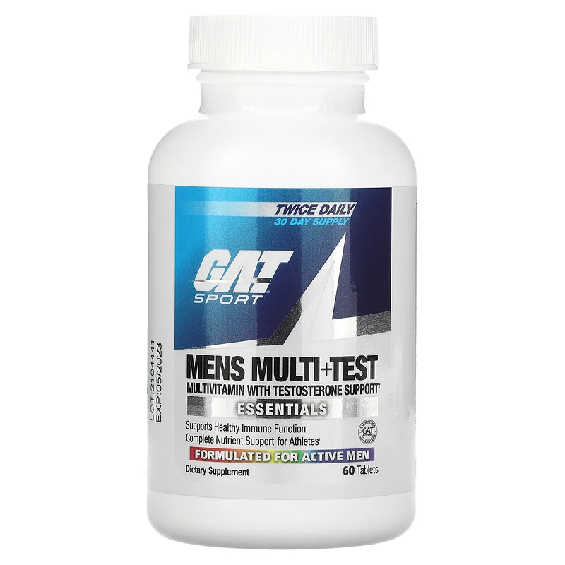 Gat Sport - Mens Multi+Test 60caps Multivitamínico Con Precursor de Testosterona