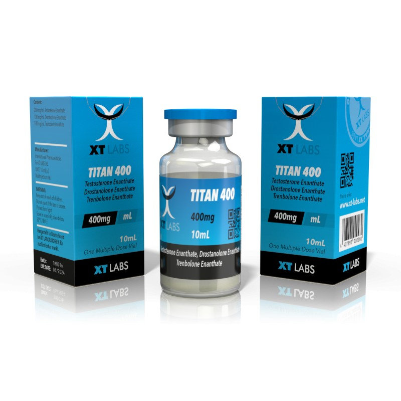 XT Labs – Titan Testosterona Enantato + Drostanolona Enantato +Trembolona Enantato 400mg./10ml.