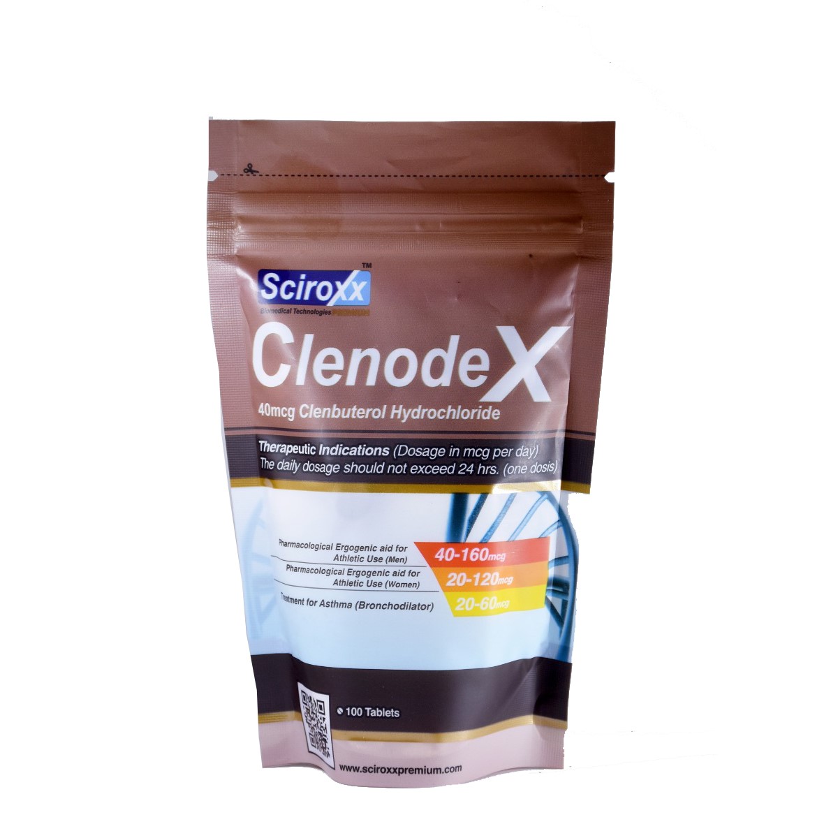 Sciroxx Premium – Clenodex Clembuterol 40mcgr. 100tabs.