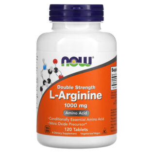 Now Foods – L-Arginine Double Strength 1000mg 120Tablets Arginina