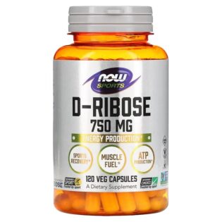 Now Foods – D-Ribose 750mg 120VegCaps Pre Entrenamiento Recuperación