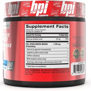 BPI Sports – 1.M.R Vortex 50Serv. Pre Entrenador Oxido Nitrico