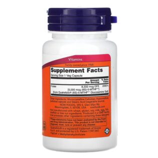 Now Foods – Methyl Folate 5000mcg 50VegCaps Metilfolato