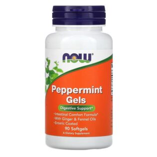 Now Foods – Peppermint Gels 90Softgels Aceite de Menta Refuerzo Digestivo
