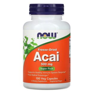 Now Foods – Acai 500mg 100VegCaps Vitaminas Antioxidante