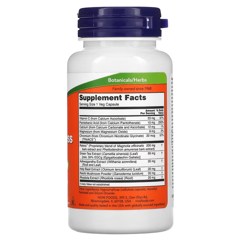 Now Foods – Adrenal Stress Support 90Vegcaps Refuerzo de Supercortisol Herbal