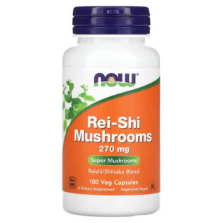 Now Foods – Rei-Shi Mushrooms 270mg 100VegCaps Hongos Saludables