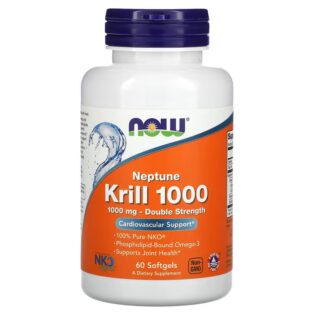 Now Foods – Krill Double Stre.1000mg 60Softgels Omega 3 unido a fosfolípidos