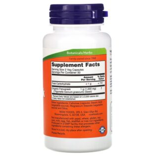 Now Foods – Fenugreek 500mg 100VegCaps Protector Estomacal