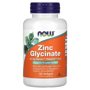 Now Foods – Zinc Glycinate 120Softgels Zinc Albion