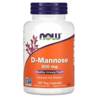 Now Foods – D-Mannose 500mg 120vegcaps Soporte al sistema Urinario