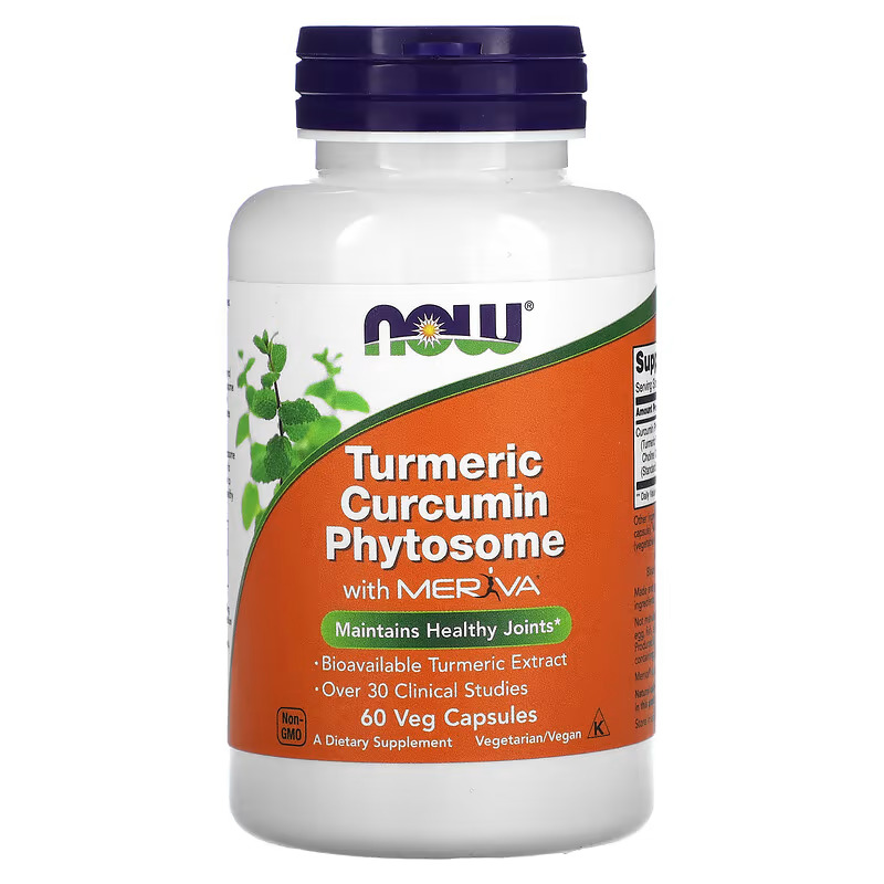 Now Foods - Tumeric Curcumin Phytosome 60VegCaps Curcuma Fitosoma