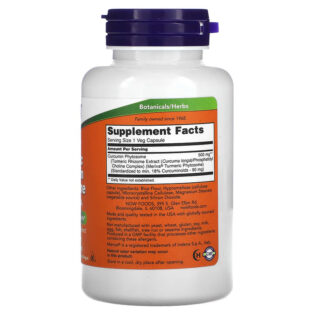 Now Foods – Tumeric Curcumin Phytosome 60VegCaps Curcuma Fitosoma