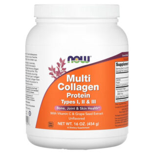 Now Foods – Multi Collagen Protein Tipo I, II y III 454g Colageno Hidrolizado