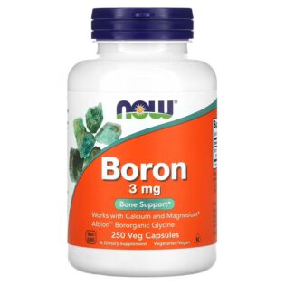 Now Foods – Boron 3mg 250vegcaps Boro