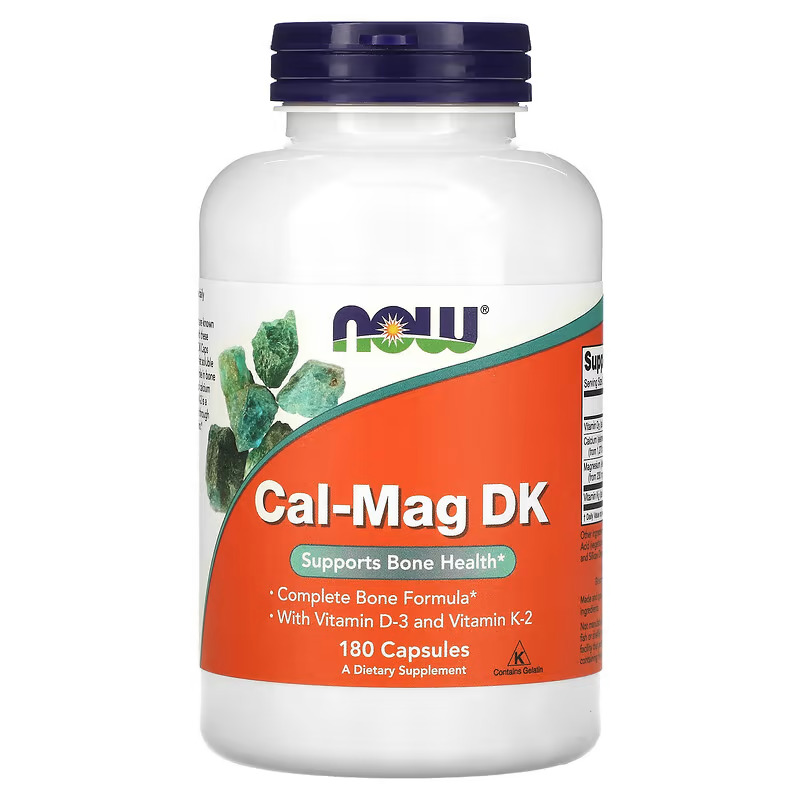 Now Foods - Cal Mag DK 180Caps Promueve la salud ósea