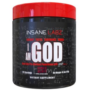 Insane Labz – I am God 25serv. Pre Entrenamiento Oxido Nitrico