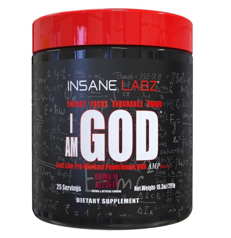 Insane Labz - I am God 25serv. Pre Entrenamiento Oxido Nitrico