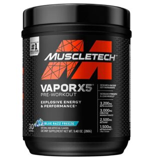 MuscleTech – Vapor X5 30Serv. Pre Entrenamiento Oxido Nitrico