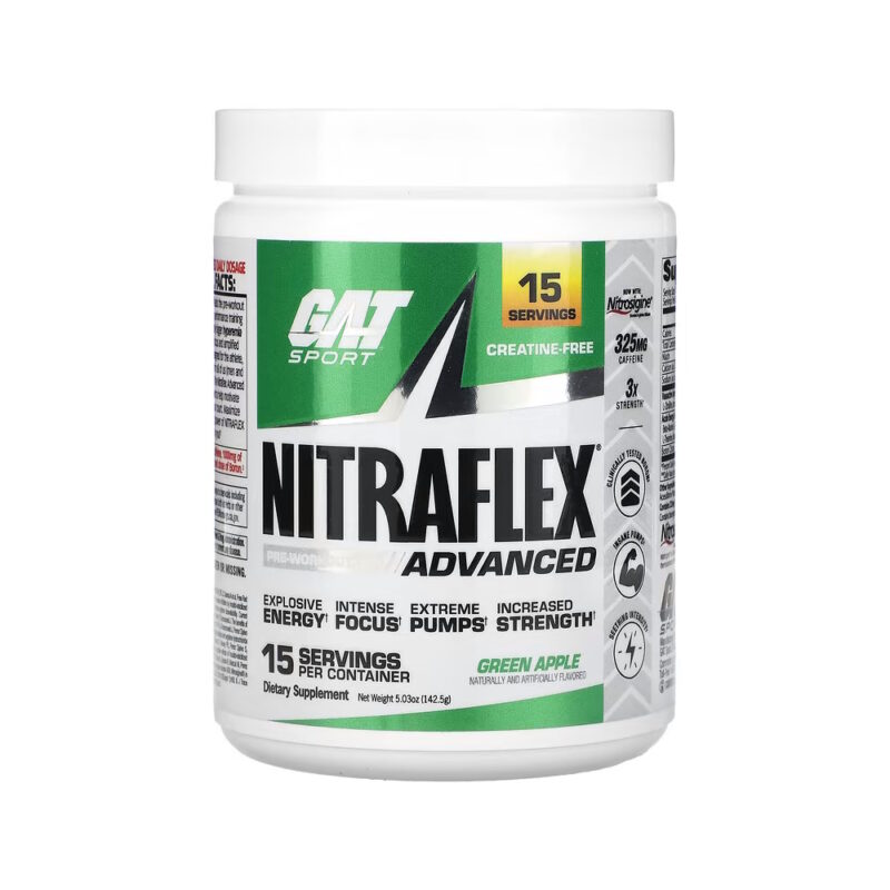 Gat Sport – Nitraflex 15Serv. Pre Entrenador Precursor de Testosterona