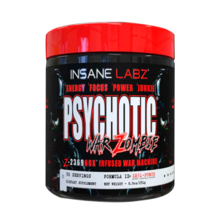 Insane Labz – Psychotic War Zombie 30serv. Pre Entrenamiento Oxido Nitrico