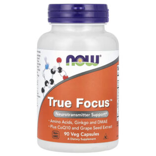 Now Foods – True Focus 90VegCaps Coq10 DMAE Ginkgo Biloba