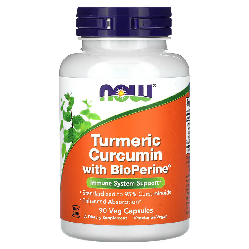 Now Foods – Tumeric Curcumin With Bioperine 90vegcaps 95% de curcuminoides